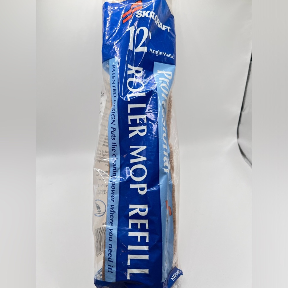 Skilcraft 12” angelmatic professional roller mop refill made in USA